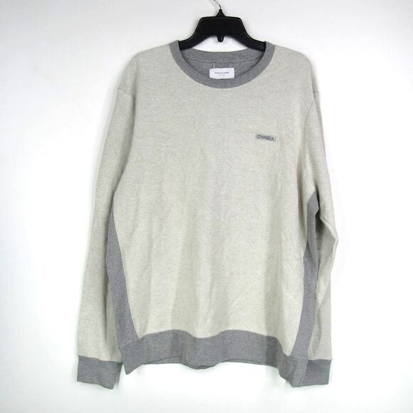 Ovadia And Sons Inside Out Crew Neck Sweatshirt Heather Gray Sz XL - Picture 2 of 7